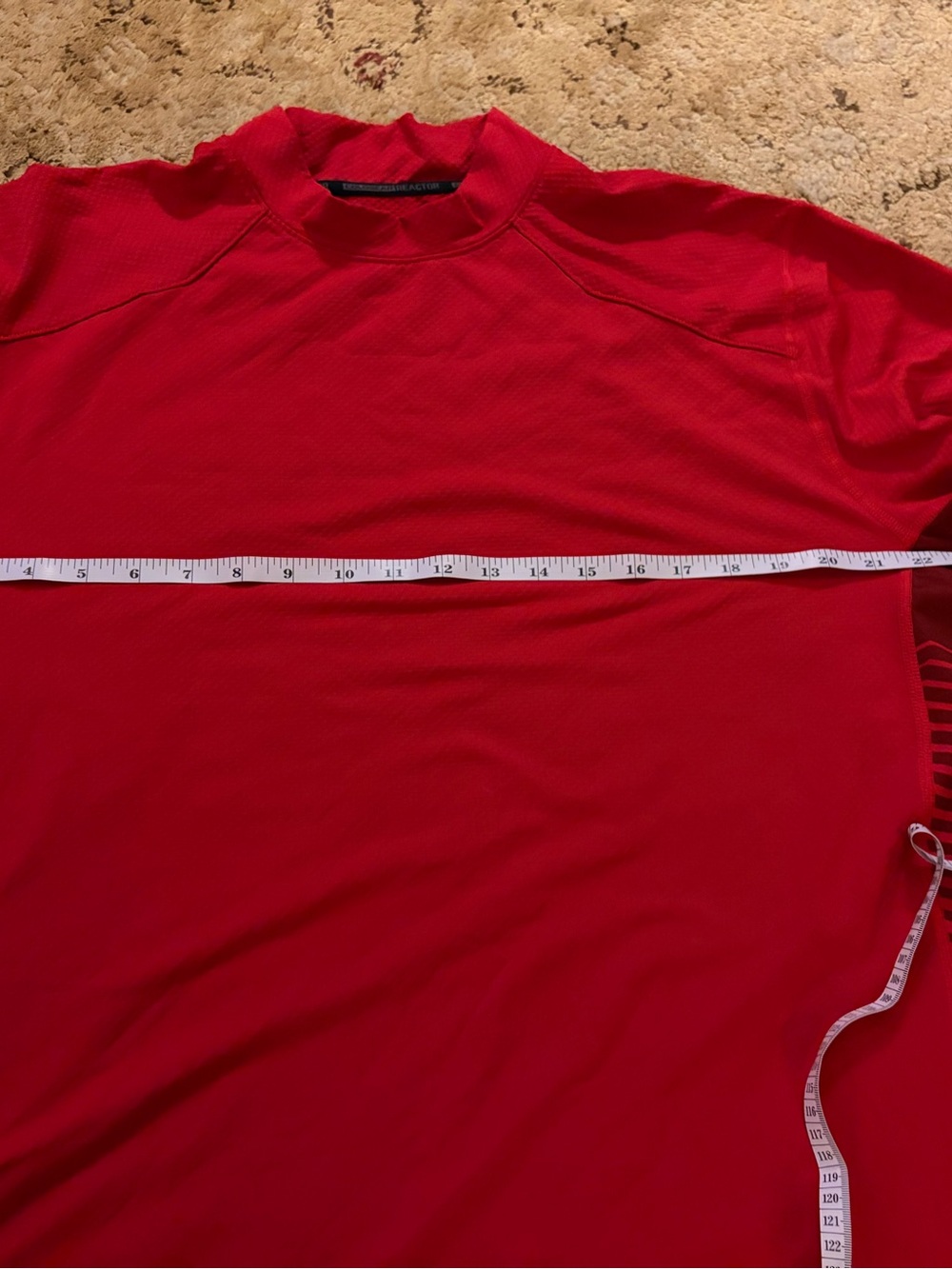 Under Armour Cold Gear Men's Red Performance Crew Neck Shirt XXL EUC athletic - Picture 2 of 7